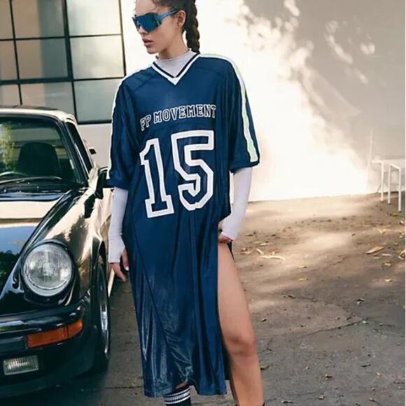 FP Movement by Free People Dresses & Skirts - 🆕FP Movement Tee Shirt Maxi Dress HAPPY CAMPER  SZ S NWT